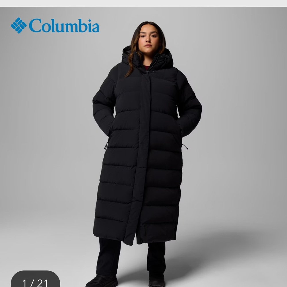 Columbia Women's Long Black Omni-Heat Jacket